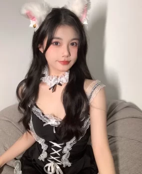 天津学妹真实本人兼职爱穿女仆装请尽情吩咐吧主人